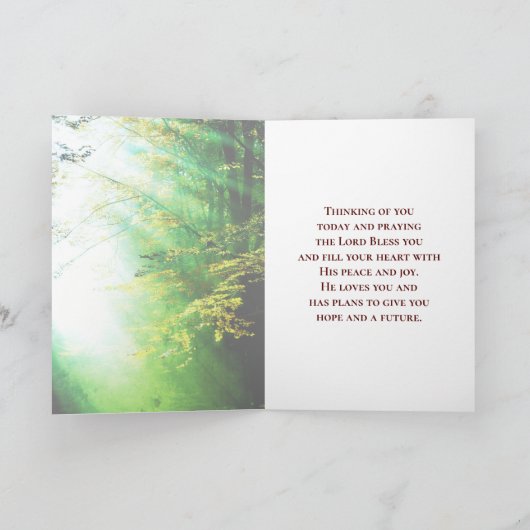 Serenity Prayer, Forest Kaart (Binnen)