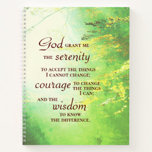 Serenity Prayer, Forest Notitieboek