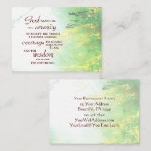 Serenity Prayer, Forest Visitekaartje (Voorkant / Achterkant)