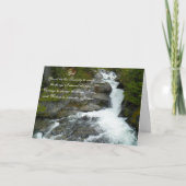 Serenity Prayer Forest Waterfall Photo Blank Kaart (Voorkant)