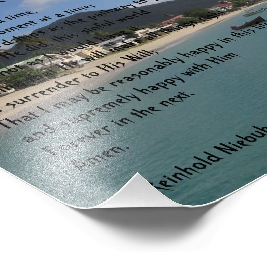 Serenity Prayer Foto Afdruk (Hoek)