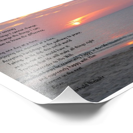 Serenity Prayer Foto Afdruk (Hoek)