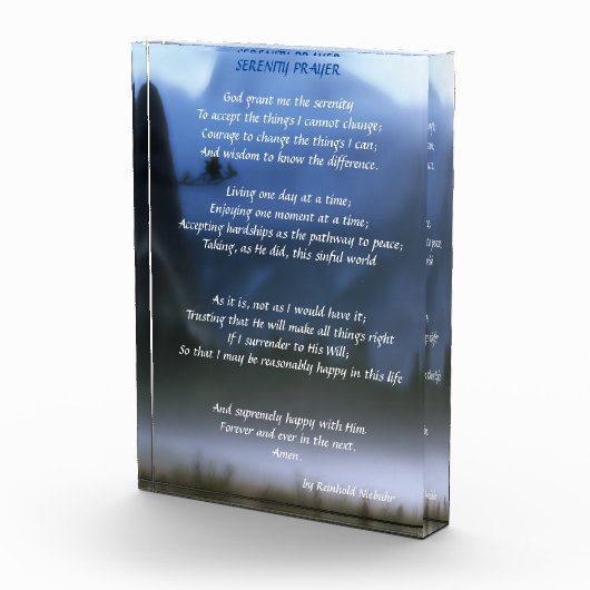 Serenity Prayer Fotoblokken (Rechts)