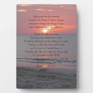 Serenity Prayer Fotoplaat