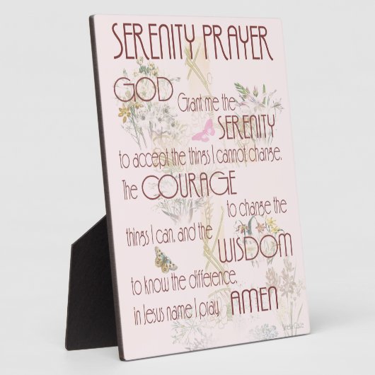 Serenity Prayer Fotoplaat (Zijkant)