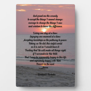 Serenity Prayer Fotoplaat