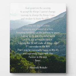 Serenity Prayer Fotoplaat