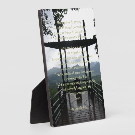 Serenity Prayer Fotoplaat (Zijkant)