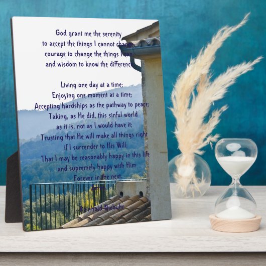 Serenity Prayer Fotoplaat (Zijkant)