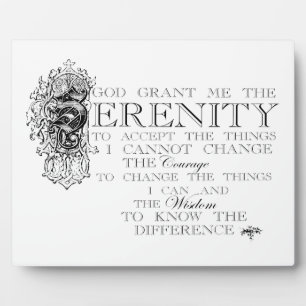 Serenity Prayer Fotoplaat