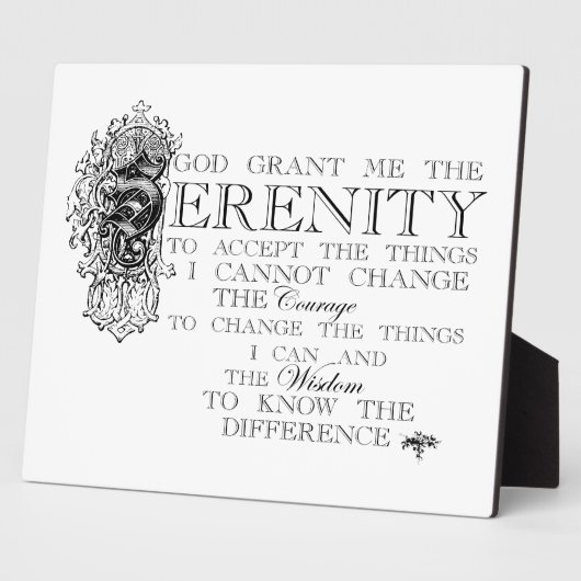 Serenity Prayer Fotoplaat (Zijkant)
