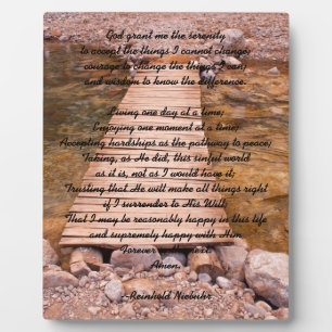 Serenity Prayer Fotoplaat