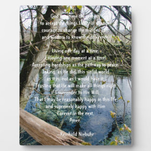 Serenity Prayer Fotoplaat