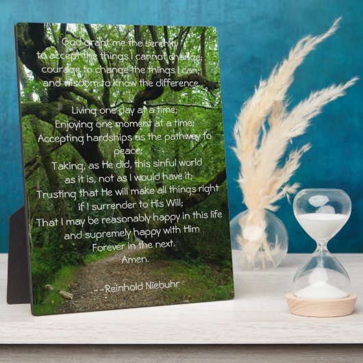 Serenity Prayer Fotoplaat (Zijkant)