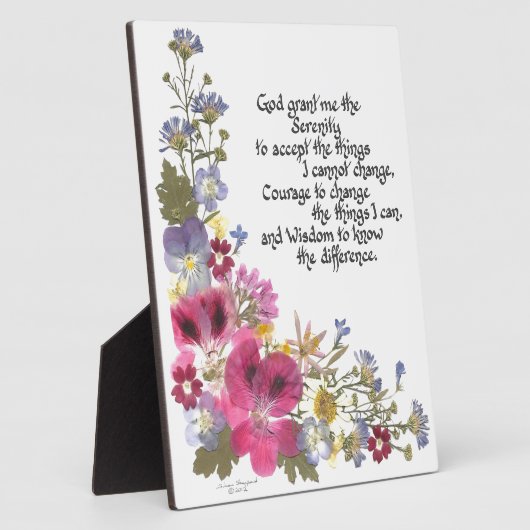 Serenity Prayer Fotoplaat (Zijkant)