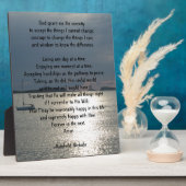 Serenity Prayer Fotoplaat (Zijkant)