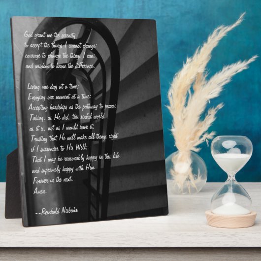 Serenity Prayer Fotoplaat (Zijkant)