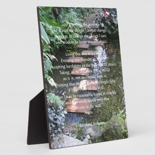 Serenity Prayer Fotoplaat (Zijkant)