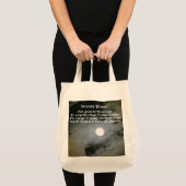 Serenity Prayer Full Moon Inspirerend Canvas tas (Voorkant (product))