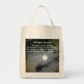 Serenity Prayer Full Moon Inspirerend Canvas tas (Voorkant)