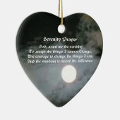 Serenity Prayer Full Moon Inspirerend Keramisch Ornament (Rechts)