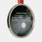 Serenity Prayer Full Moon Inspirerend Metalen Ornament (Rechts)