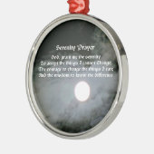 Serenity Prayer Full Moon Inspirerend Metalen Ornament (Links)