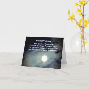Serenity Prayer Full Moon Inspirerend Note Kaart
