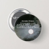 Serenity Prayer Full Moon Inspirerend Ronde Button 5,7 Cm (Voorkant /achterkant)