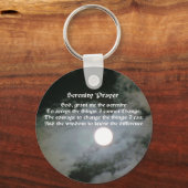 Serenity Prayer Full Moon Inspirerend Sleutelhange Sleutelhanger (Voorkant)