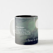 Serenity Prayer Full Moon Inspirerend Tweekleurige Koffiemok (Voorkant links)