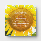 Serenity Prayer Geel Zonnebloem Bloemen Fotoplaat (Voorkant)