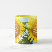 Serenity Prayer Geel Zonnebloem Bloemen Mok (Midden)