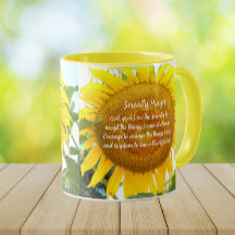 Serenity Prayer Geel Zonnebloem Bloemen