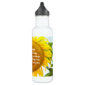 Serenity Prayer Geel Zonnebloem Bloemen Waterfles (Rechts)