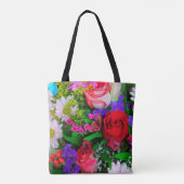 Serenity Prayer, geschreven in Center of Bouquet Tote Bag (Achterkant)