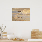 Serenity Prayer GgloSky Poster (Keuken)