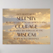 Serenity Prayer GgloSky Poster (Voorkant)