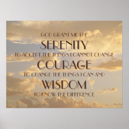Serenity Prayer GgloSky Poster