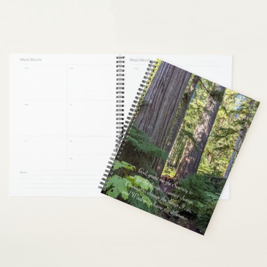 Serenity Prayer Groene bos Planner (Display)