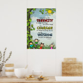 Serenity Prayer: Happy Children, Sterkte/Herstel Poster (Keuken)