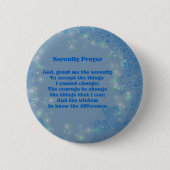Serenity Prayer Hearts Inspirerend Button (Voorkant)