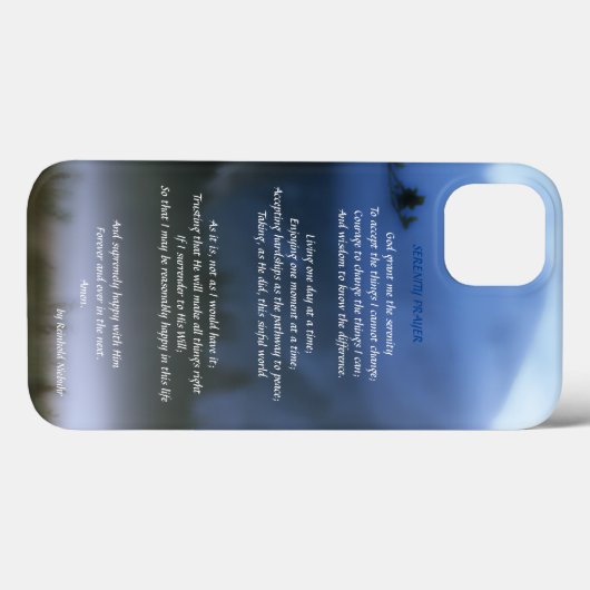 Serenity Prayer Hoesje-Mate iPhone Case (Achterkant (horizontaal))