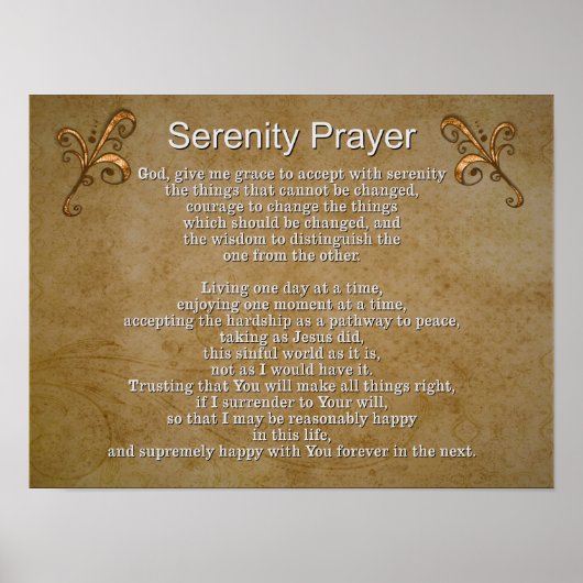 Serenity Prayer II — Art Print (Voorkant)