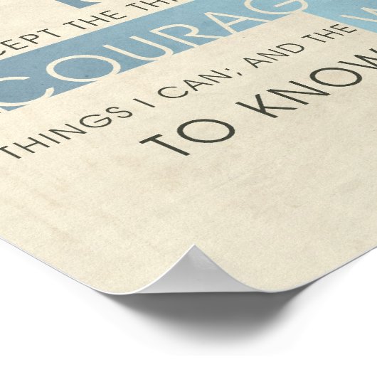 Serenity Prayer II Poster (Hoek)