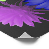 Serenity Prayer in a Rainbow Flowerl Border Poster (Hoek)