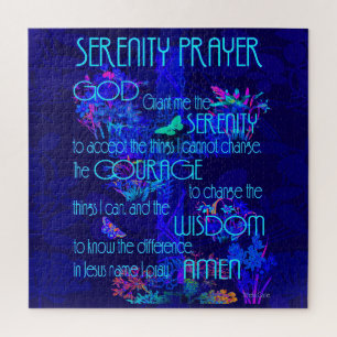 Serenity Prayer in Blue Legpuzzel