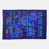 Serenity Prayer in Blue Theedoek (Horizontaal)