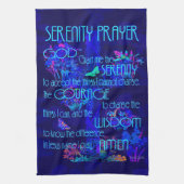 Serenity Prayer in Blue Theedoek (Verticaal)