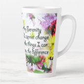 Serenity Prayer in Bouquet Design Latte Mok (Rechts)
